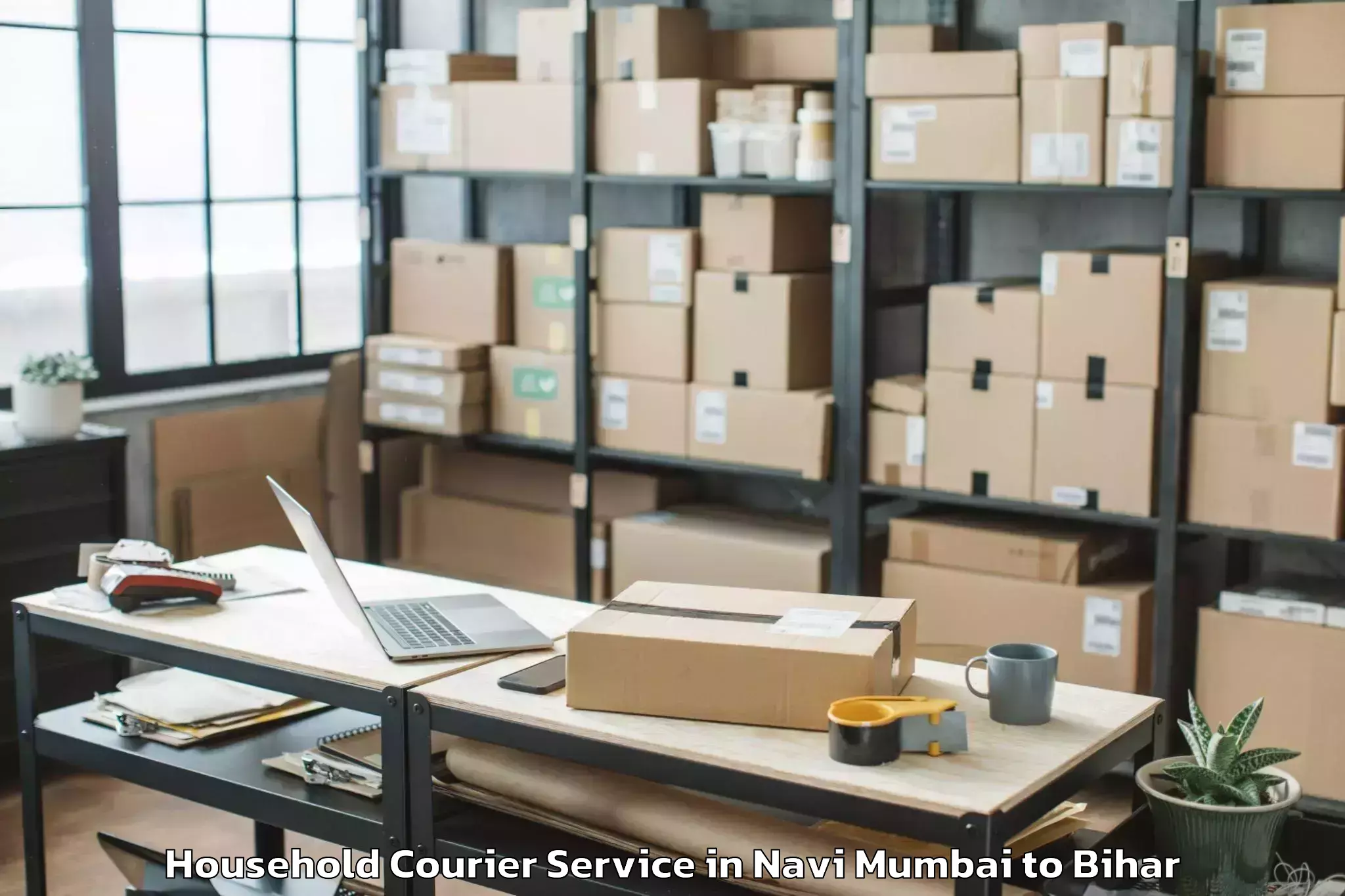 Easy Navi Mumbai to Gaya Airport Gay Household Courier Booking